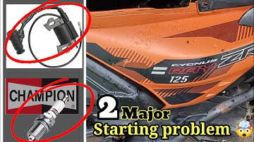Yamaha ray ZR bs6 starting problem solution.  ||    Deepu bike care 