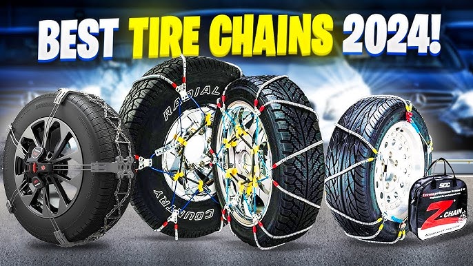  Snow Tire Chains, Universal Car Emergency Anti Slip Snow Chains,  6 Pack Winter Security Tire Chains Tire Width 195-225mm(7.6-8.9 inch) for  Most Cars/SUV/Trucks(Medium) : Automotive