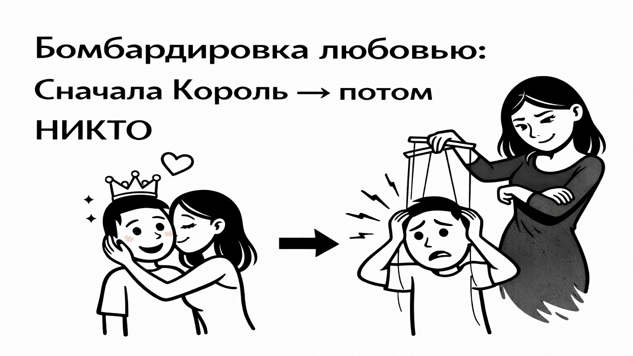 Как вовремя распознать женщину нарцисса. Бомбардировка любовью Сначала Король → потом НИКТО