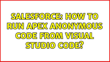 Salesforce: How to run Apex anonymous code from Visual Studio Code? (2 Solutions!!)