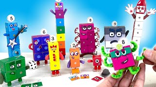 DIY Numberblocks Toys 1 to 10 - Poseable Magnetic Figures || Keiths Toy Box screenshot 1