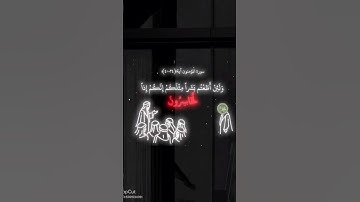 سوره المؤمنون آية (٣٤-٤٠) قران بصوت ياسر الدوسري💗
