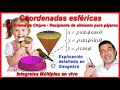 Vectorial Clase #23: Integrales triples en Coordenadas Esféricas - Explicación con Geogebra