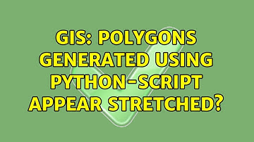 GIS: Polygons generated using python-script appear stretched?