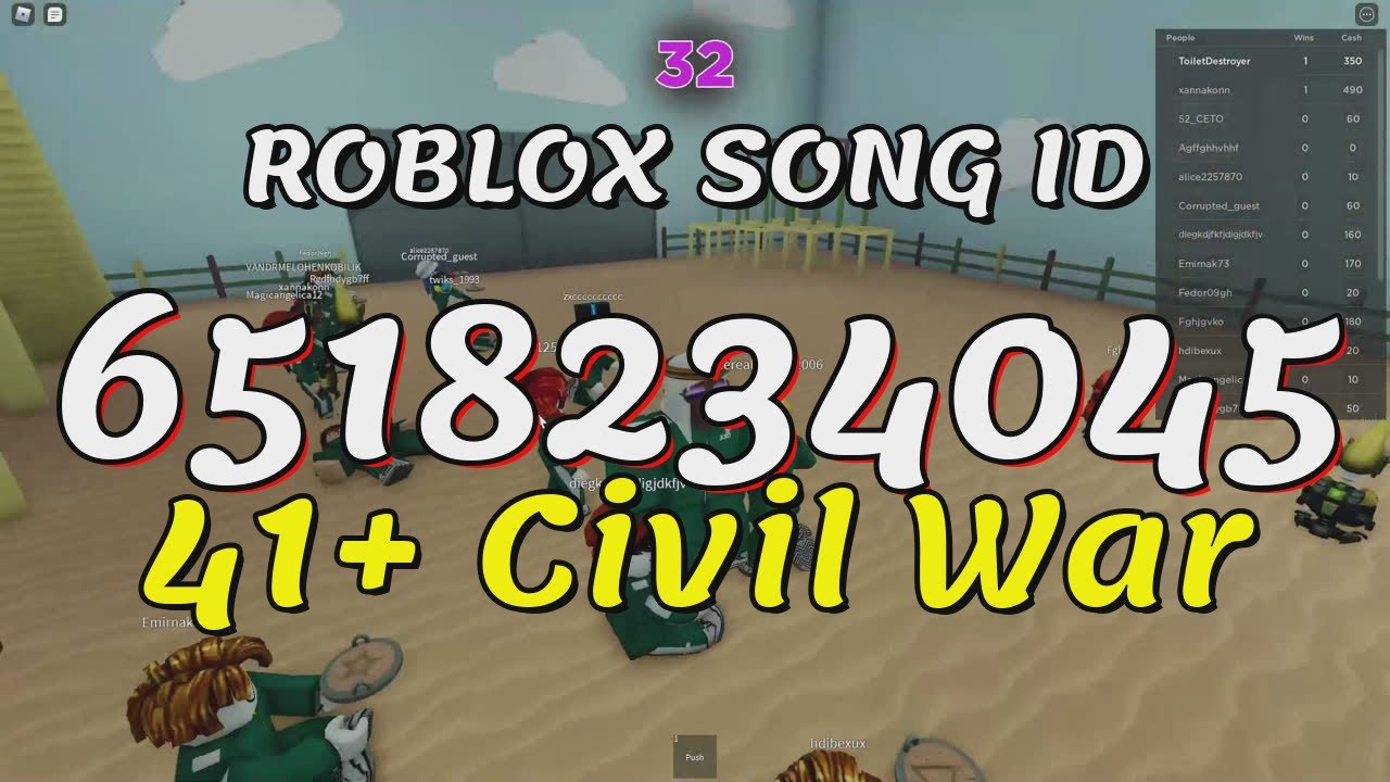 102+ War Roblox Song IDs/Codes 