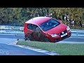 VW Golf 5 GTI almost crash in SlowMotion Nürburgring Nordschleife Touristenfahrten 30.10.16 RING