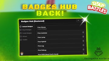 Slap Battles | Badges Hub Script [BACK]