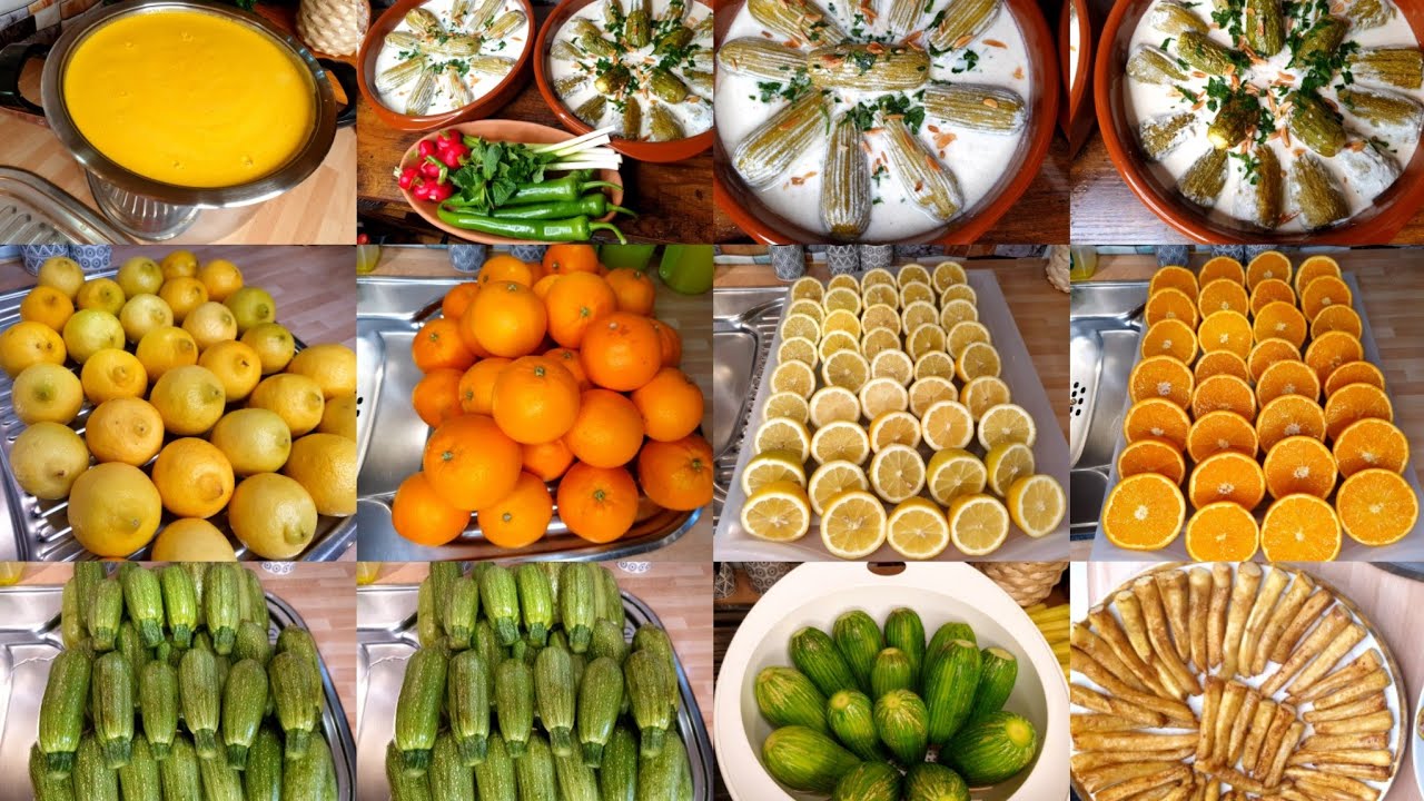 فديو الانتعاش🍊🍋 عصيرالبرتقال وطريقة تخزينه بدون براد ،عصير الليمون، طبخة اليوم شيخ المحشي وكوسابلبن