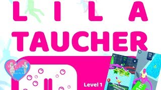 Lila Taucher App Spiel Gameplay Walktrough | Android iOS Part 1 to Level 5 deutsch screenshot 2