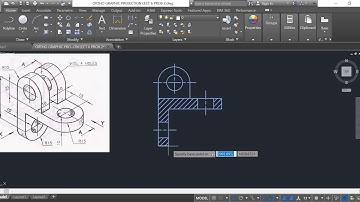 SECTIONAL ORTHOGRAPHIC PROJ  AUTOCAD LECTURE 7