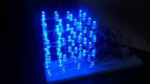 cubo de leds 4x4x4 con arduino uno + codigo de arduino + pequeña explicacion