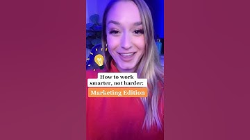 How To Work Smarter Not Harder- Marketing Edition [Making Money Online #Shorts Tutorial Full Screen]