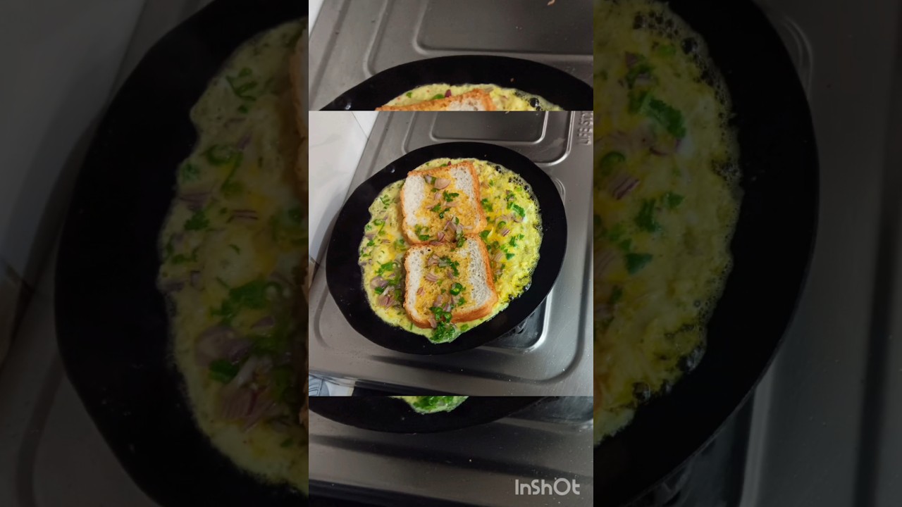 Very Testy Egg Omelette | easy bread Omelette in 10 min 😋 #shorts #egg #breakfast #viral #food
