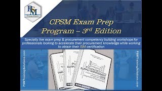ISM's CPSM Exam Prep Overview