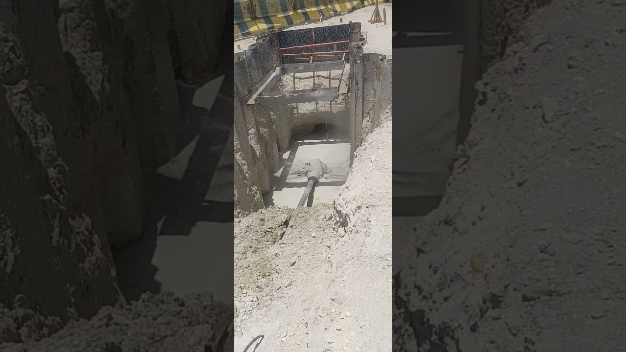 32" Reamer coming out from entry pit 