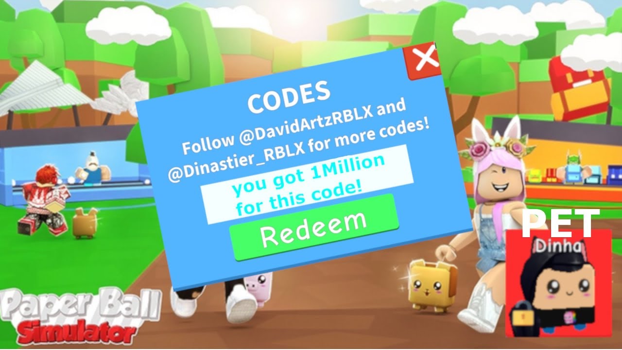All SECRET CODES For Paper Ball Simulator Roblox YouTube