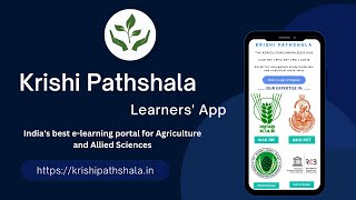 Krishi Pathshala Learners’ App | India's best e-learning portal for Agriculture and Allied Sciences screenshot 1