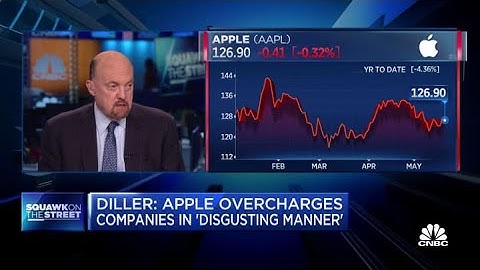 Jim Cramer reacts to Barry Diller saying Apple overcharges companies in 