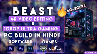 4K Video Editing Gaming Pc Build In Hindi Best Gamingediting Pc Build In 2021 Amd Ryzen 5 3600
