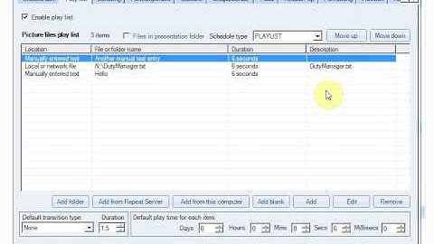 Repeat Signage Controls - How to use play lists within controls