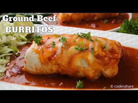 Flavor Fiesta: Ground Beef Bean Burritos Recipe!