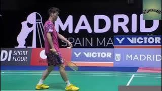 BWF Madrid Master  2023 final. Ms Kenta Nishimoto vs Kanta Tsuneyama #bwf
