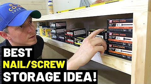 3 TIPS--BEST NAIL/SCREW STORAGE IDEAS! (These Fastener Storage Tips Will Save You Time And Hassle!)
