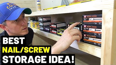 3 TIPS--BEST NAIL/SCREW STORAGE IDEAS! (These Fastener Storage Tips Will Save You Time And Hassle!)