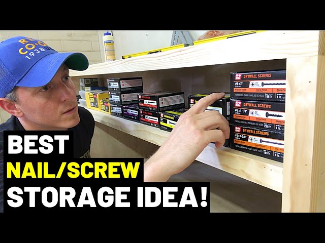 A Very Cheap Shop Storage Solution - Screws, bolts, nails etc