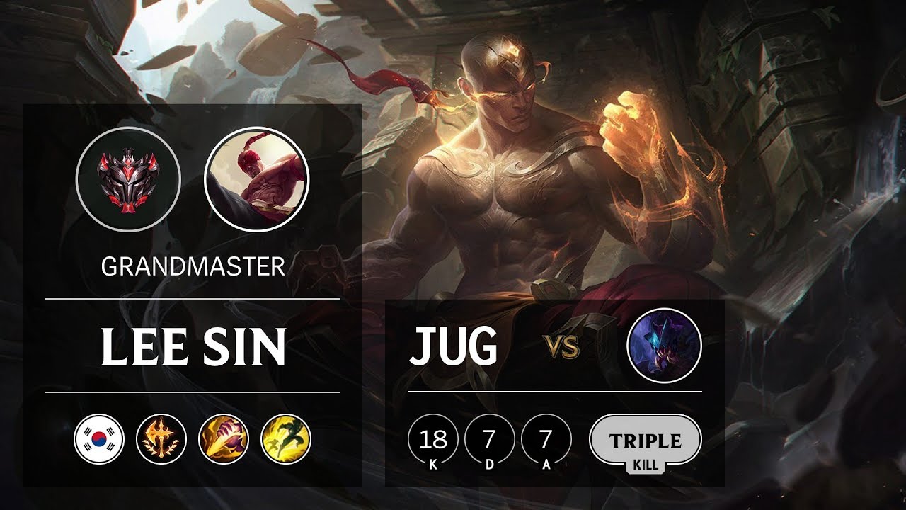 Lee Sin Jungle vs Rek'Sai - KR Grandmaster Patch 9.8