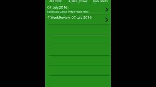 Using Daily Diary in Chef Dairy SFBB App screenshot 1