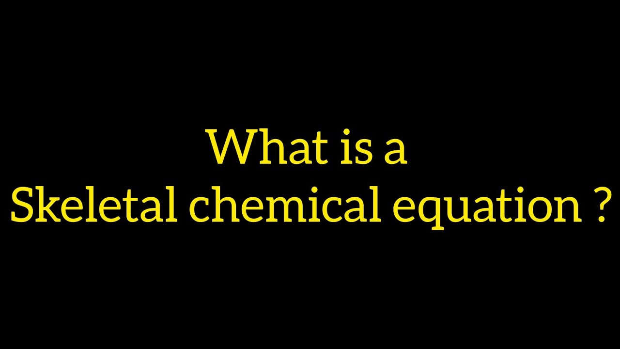 Chemical Equation Definition Simple