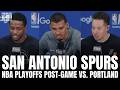 Victor Wembanyama, De'Aaron Fox &amp; San Antonio Spurs Recap Taking 3-1 Lead vs. Portland Trail Blazers