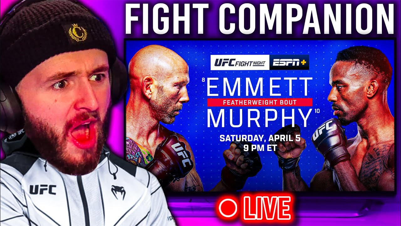 LIVE Reaction to UFC Vegas 105: EMMETT vs MURPHY | 🔴 LIVE Fight Companion