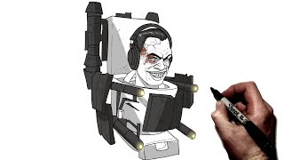 How To Draw G Man Decoy | Step By Step | Skibidi Toilet