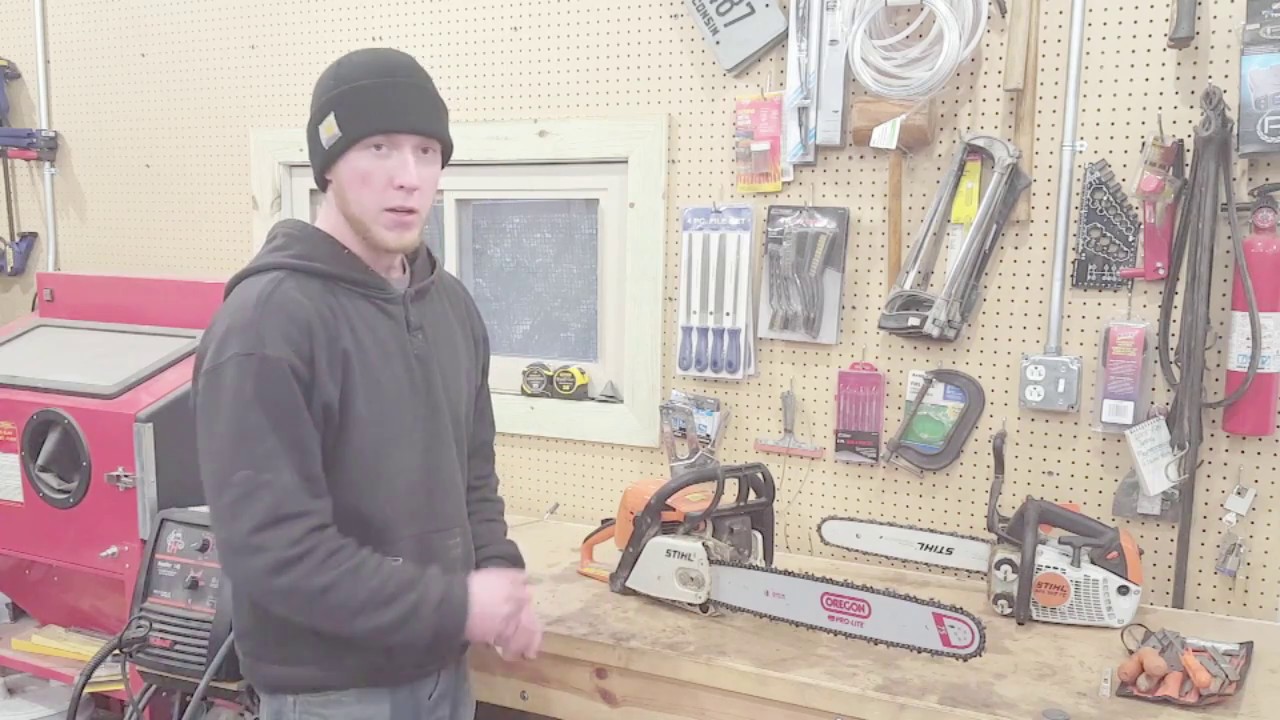 How to perform maintenance a chainsaw to keep it working properly - YouTube