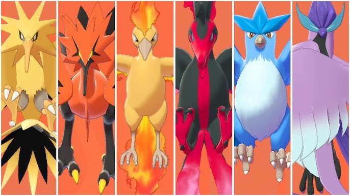 Galarian Birds Trio (Articuno + Moltres + Zapdos) Pokemon Sword / Shield ✔️  6IV