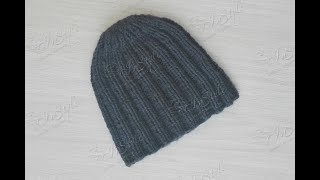 MENS’ RIBBED BEANIE 2x2 ► Knitting Masterclass