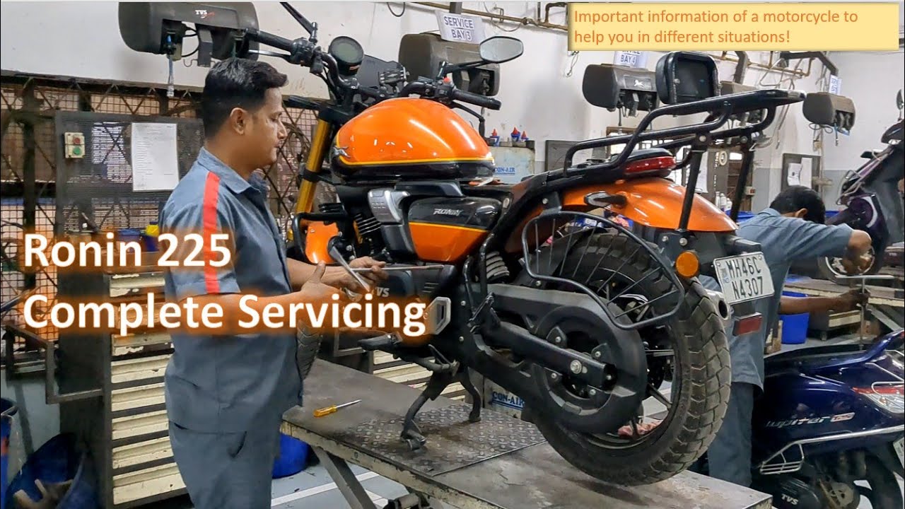 TVS Ronin 225 Servicing Complete Video | Motorcycle Servicing and Maintenance