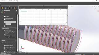 Tornillos con ecuaciones y tablas de diseño Solidworks