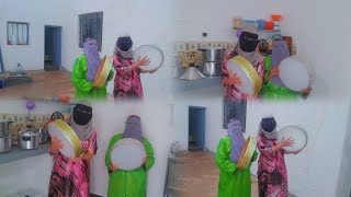 😂😂 هههه يبدو أن ماما كانت مبسوطة 😂! البندير فرحها 😋. واش كاينة شي فيديو 😂؟