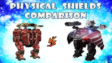 Physical shields comparison Shell vs Revenant war robots