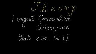 Longest Consecutive Subsequence Theory