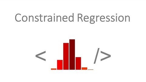 Constrained Regression
