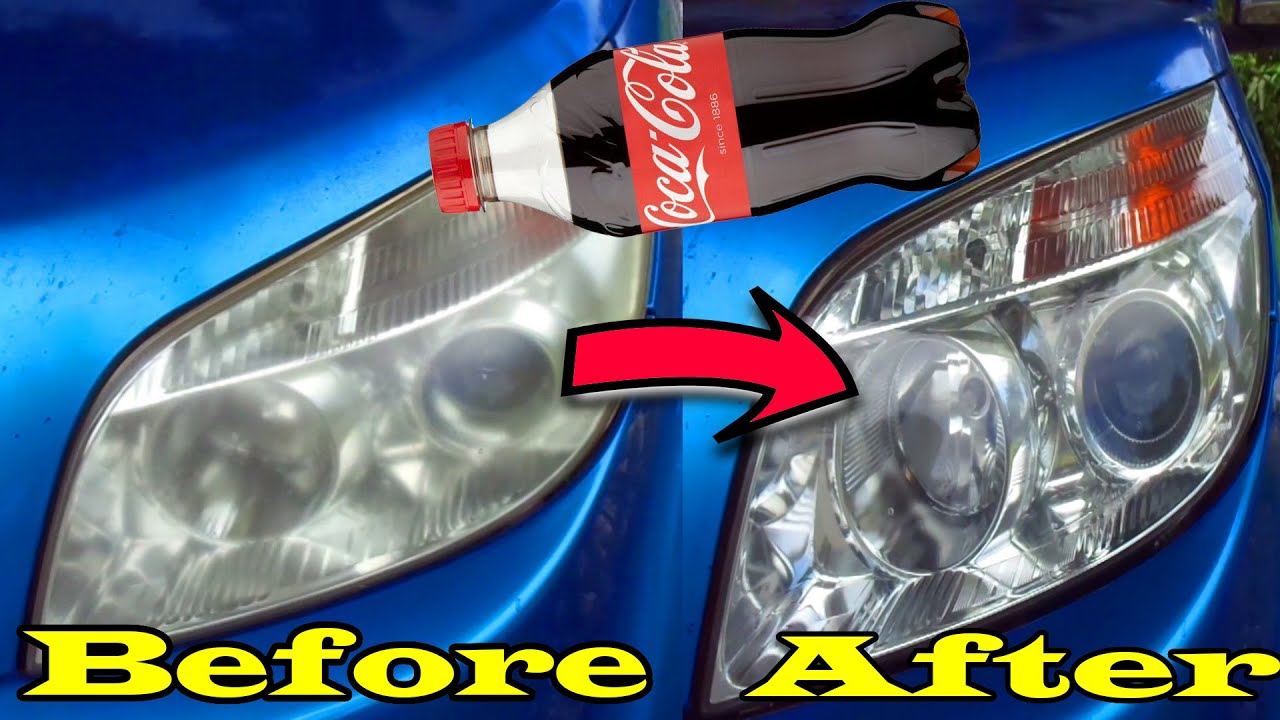 How To Restore Foggy Headlights Using Coca Cola YouTube