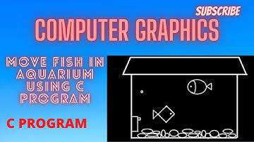 MOVING FISH IN AQUARIUM PROGRAM IN COMPUTER GRAPHICS IN C PROGRAM //#COMPUTERGRAPHICS #C #CCODING