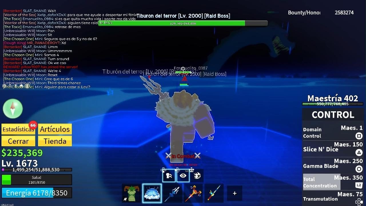 Cazando leviatán en Blox fruit