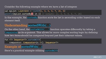 Understanding the Key Differences Between sortedBy() and sortedWith(...) in Kotlin