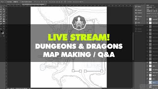 Live | Town Map Creation | Dungeons & Dragons | DM Q&A In Chat!
