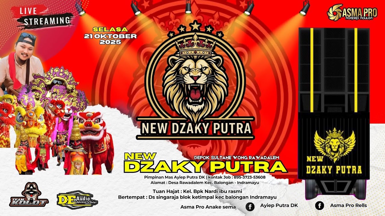 LIVE NGARAK | NEW DZAKY PUTRA 2025 | Singaraja blok ketimpal Indramayu | 21 oktober 2025